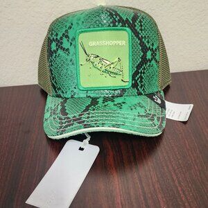 Goorin Farm Trucker Baseball Snapback Hat HeartBreaker Praying Mantis Love Taker